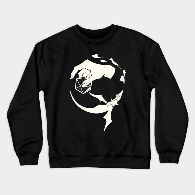 The hand of the master (White version) Crewneck Sweatshirt by Bresquilla